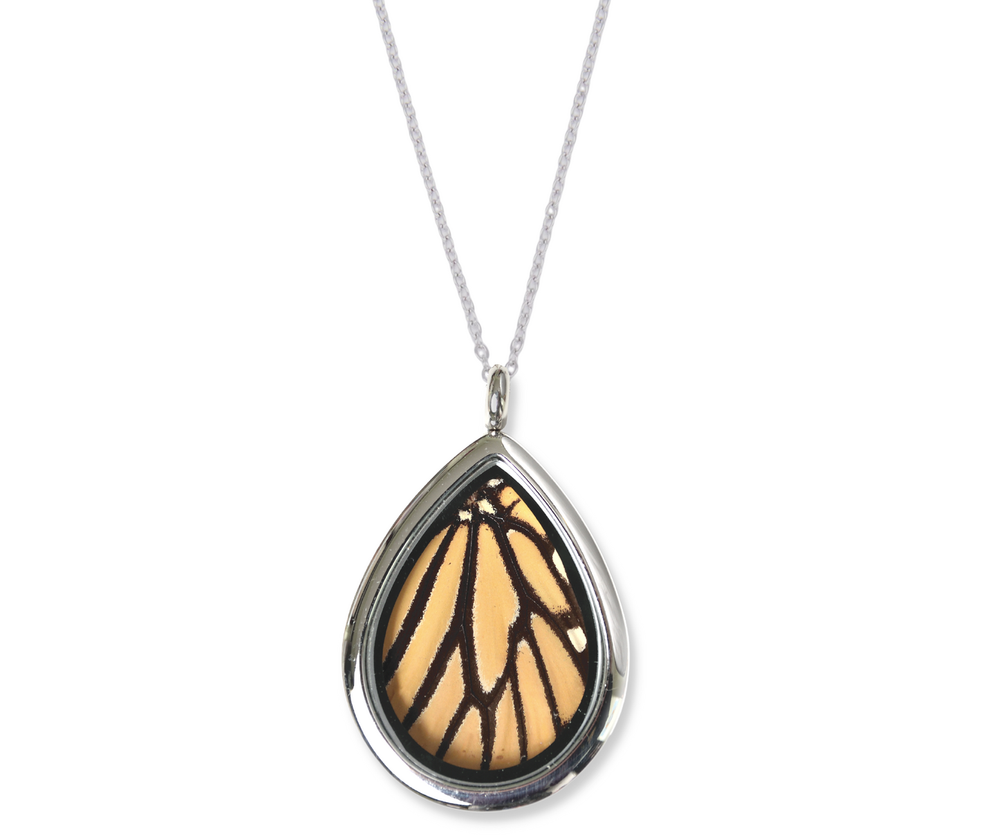 Monarch Butterfly - Teardrop Pendant