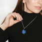 Blue Morpho Butterfly - Teadrop Pendant