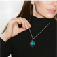 Blue Mountain Butterfly - Teardrop Pendant
