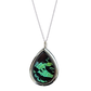 Green Sunset Moth - Teardrop Pendant