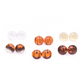 Orange & Black Stud Earrings