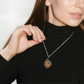 Sunset Moth - Teardrop Pendant