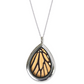 Monarch Butterfly - Teardrop Pendant