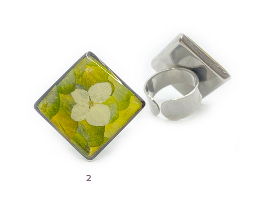 Floral Rings - Diamond Shaped