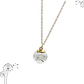 Dandelion seeds in a blown glass sphere. Dainty 16 K gold-plated chain. 