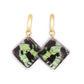 Green Sunset Earrings - Diamond