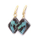 Green Sunset Earrings - Diamond