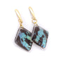 Green Sunset Earrings - Diamond
