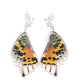 Filigree Earrings - Rainbow Sunset Moth