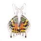 Filigree Earrings - Rainbow Sunset Moth