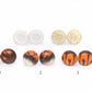 Orange & Black Stud Earrings