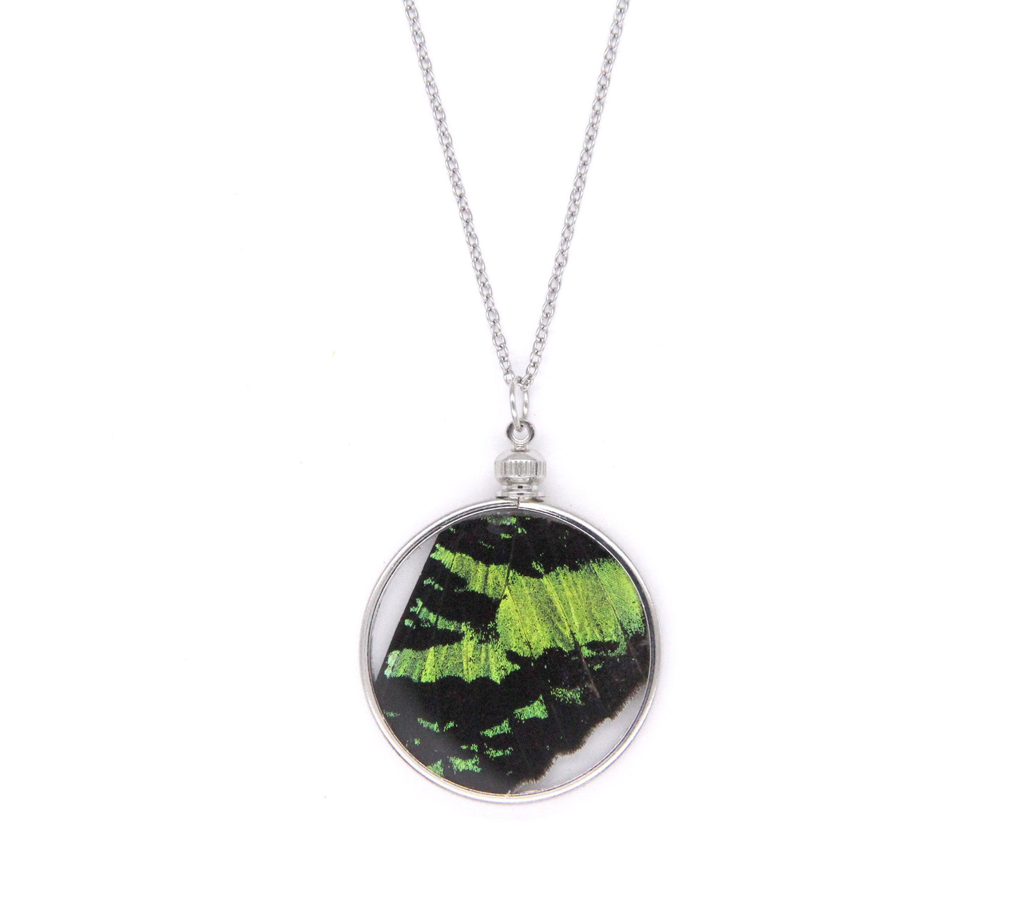 Double Sided Green Sunset Pendant