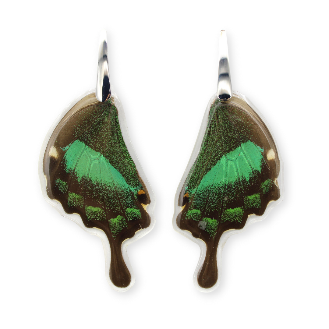 Emerald butterfly earrings new arrivals
