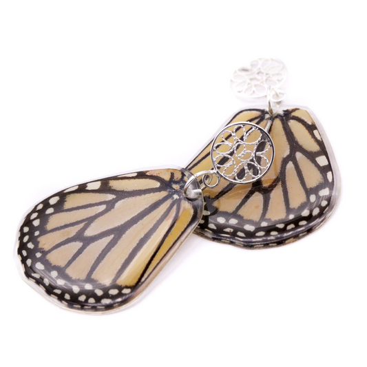 Monarch Butterfly -  Filigree Earrings