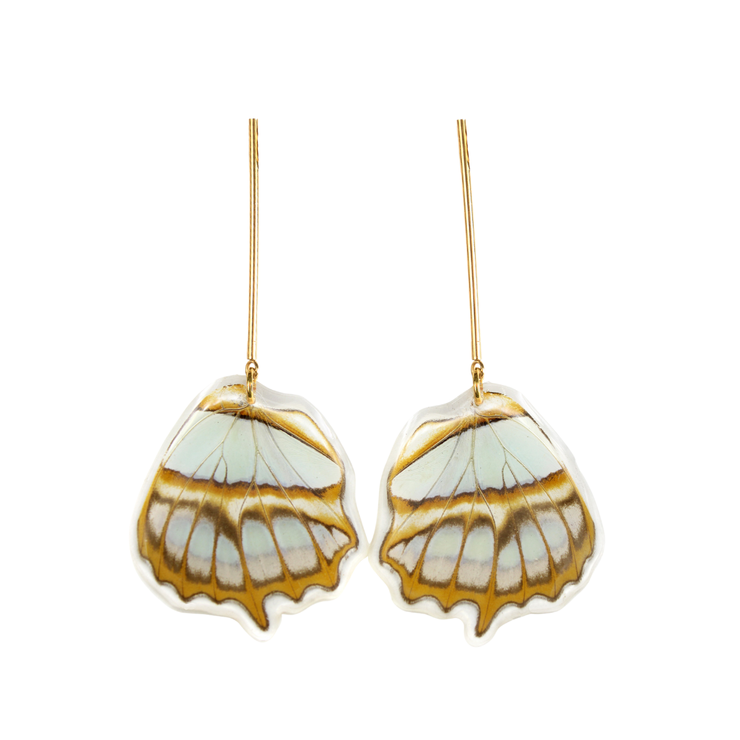 Malachite Butterfly - Mandala Earrings