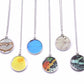 Necklaces made of butterfly wings