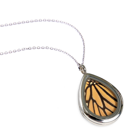 Monarch Butterfly - Teardrop Pendant